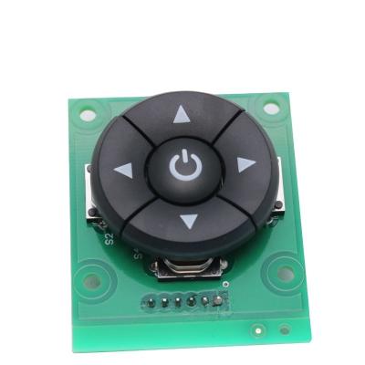 China CHA Black 5 Steering Navigation Plastic Cover Customized Symbol Tact Switch With PCB Mount for sale