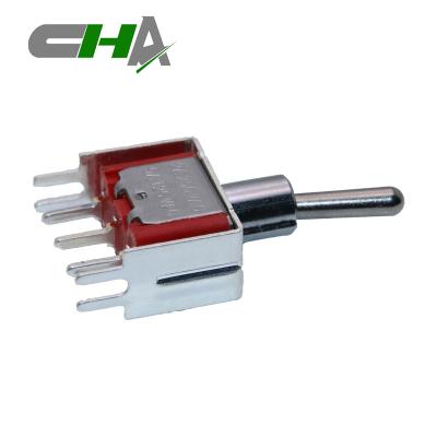 China Right Angle Type Touch ON-OFF-ON CHA Switch Hacker 4 Speed ​​Inverter Metal Knob for sale