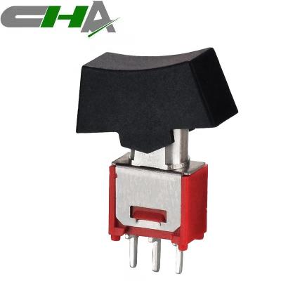 China ON-OFF-ON CHA Rocker Switch Mini Pneumatic Rocker Switch 6A 125VAC / 30a for sale