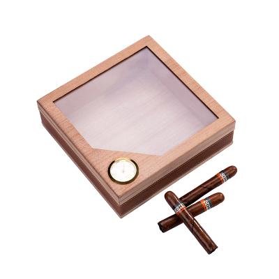 China Handmade Custom Logo Design Empty Wooden Cigar Box With Dividers for sale