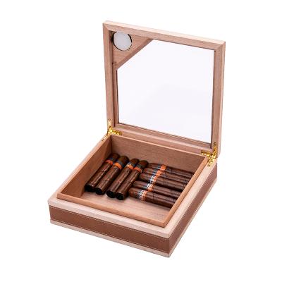 China Fashion Wholesale Handmade Cedar Wooden Cigar Box For High Quality Luxury Sale for sale