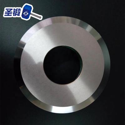 China Circular light band of the cutter blade. 50*12*2mm Round Blade High Speed ​​Straight Aluminum Plate Smooth Edge LED Splitting Machine Blade for sale