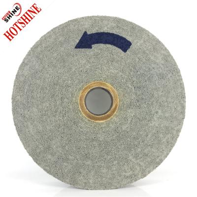 China Environmental Protection Nylon Fiber And Abrasive Products Hot Exquisite Workmanship Gray Convoluted Wheel for sale