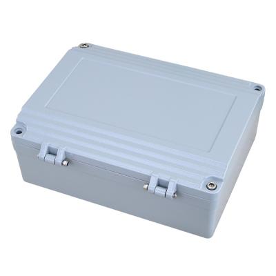 China Electric Power Control System 250*190*90mm Hinged Waterproof Aluminum Electronic Junction Box Enclosures for sale