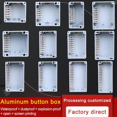 China Electric Power System Control 80*76*60mm 5P Ip66 Waterproof Cast Aluminum Cable Junction Enclosure Double Terminal Outdoor Junction Box for sale