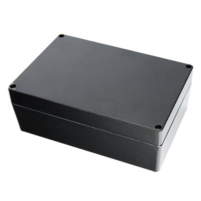 China Electric Power Control System 222*145*80mm Black Aluminum Die Casting Junction Box Box Ip66 Aluminum Box for sale