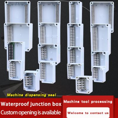 China 130*80*70mm ABS 130*80*70mm Outdoor 10bit End Enclosure Open-Hole Waterproof Instrument Waterproof Plastic Box for sale