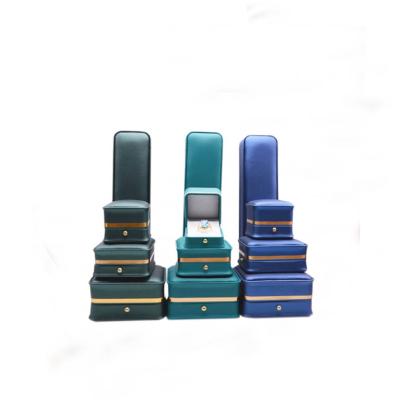 China Customized Rigid High Quality Jewelry Boxes Luxury PU Leather Top Tier Jewelry Box Supplier for sale