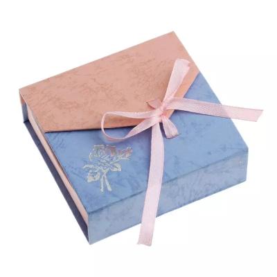 China Double Open Design Paper Creative Wristband Gift Box With Ribbon Closure for sale