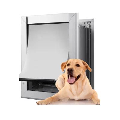 China Customized Aluminum PET Door Controllable Access Two Way Dog Door for sale