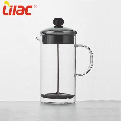 China Free Sample 600ml/800ml/1000ml Replacement Viable Lilac Filter Screen Heats Bags Borosilicate Flame Retardant Pyrex Brewing French Press for sale