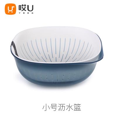 China Hey Low Viable Free Sample Lilac Shipping 2 In 1 Strainer Colanders Small Size Set for sale