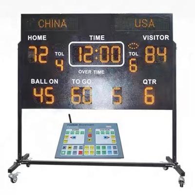 China Outdoor Screen Size 1.8mWx1.1mH Outdoor Waterproof Football Scoreboard LED Display for sale