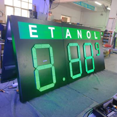 China Outdoor Double Side Led Light Box 8.88 9/10 18inch Led Gas Price Sign for sale