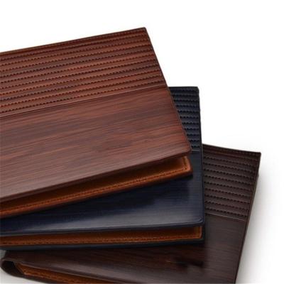 China Vintage Waterproof Brown Waterproof Male Genuine Leather Business Card Holders Mens Credit Card Holders High Quality Wallets Clips R0735 for sale