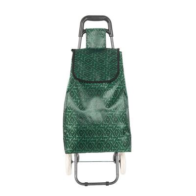 China Durable Folding Shopping Trolley Bag Steel Frame Supermarket Shopping Trolley for sale