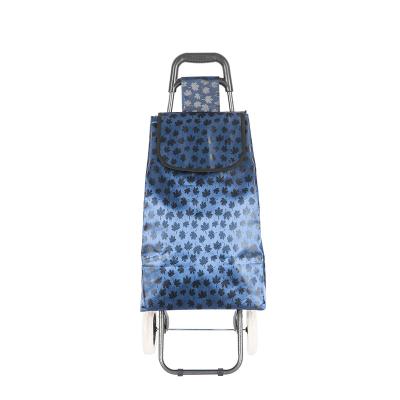 China Factory Sales Durable Shopping Trolley Shopping Bag Trolley Two Wheels Folding Trolley for sale