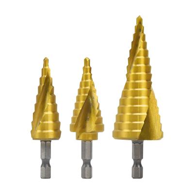 China Factory Made Carbon Steel M4241 Step Hex Drill Bit Metal Drilling Shank For Metal Drilling for sale