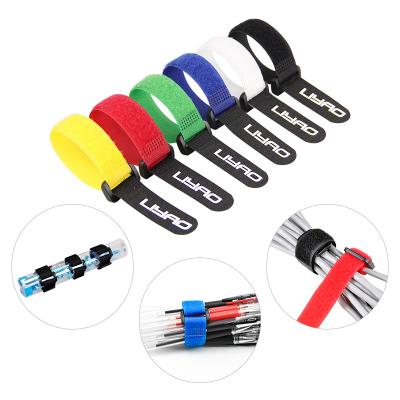 China Universal Reusable Wire Management Cord Organizer Plastic D-ring Hook Buckle Cable Tie Strap Strap for sale