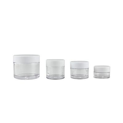 China 5G 10G 15G 20G 30G 50G 60G 100G 150G 15ML PETG Cosmetic Empty Round Clear Biodegradable Plastic Lip Scrub Container for sale