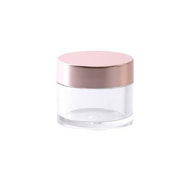 China 10g high quality cosmetic 20g 30g 50g 100g empty frosted 1 oz cosmetics packaging pink petg jar for sale