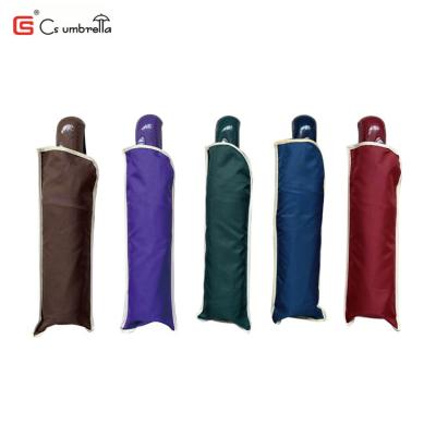 China YS-3063 Paraguas Travel Pearl Handle OEM Umbrella 3 Folds Windproof Compact Full Automatic Wholesale Windproof for sale