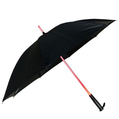 China Newest Minimalist YS-1101 LED Umbrella Handbook Open Narrow Straight Parasol Custom Promotional LED Umbrella for sale