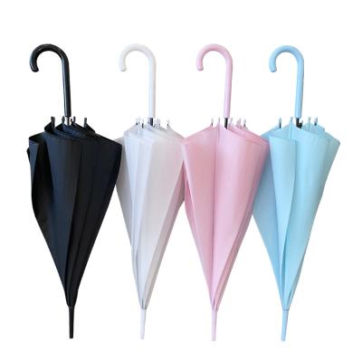 China Factory Supply Promotional Straight POE Umbrella YS-1125 Non-transparent Automatic Open Umbrella For Lady for sale