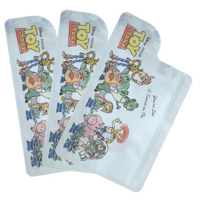 China Lovely Recyclable Heat Seal Special Shaped Packaging Bag Kids Die Cut Baby Toy Bags Small Bag for sale