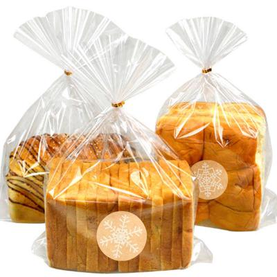 China Recyclable Custom Plastic Logo Printing Super Clear OPP Bread Bag For Donut Toast Food Packaging for sale