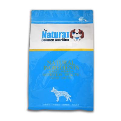 China Overall Package Logo Flat Bottom Pet Food Packaging Dog Food Bag 8 Side Gusset Printing Packaging Bag With Zipper for sale