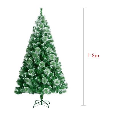 China Customized Eco-friendly Artificial Green PVC With Spray White Christmas Tree For Xmas Tree For Holiday Home Decor for sale