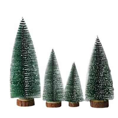 China Eco-friendly Mini Christmas Tree Cedar Tabletop Small Christmas Tree Window Set Table Christmas Decorations for sale