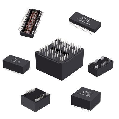 China UL 10/100 Base-T Quad Core Discrete Magnetic Port Lan Transformer Modules HN4265VG/HN4267VG for sale