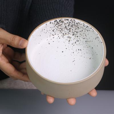 China Nordic Matt Deep Bowl Restaurant Round salad bowl at factory price ceramic wholesale porcelain hotel soup bowl viable tableware for sale