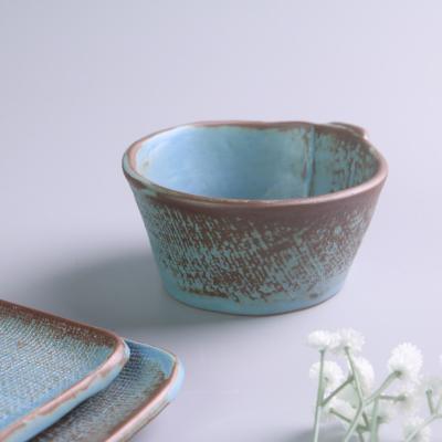 China Wholesale Creative Nordic Ceramic Irregular Bowl Personalized Soup Tableware Restaurant Tableware Viable Mini Rice Bowl Salad Bowl for sale