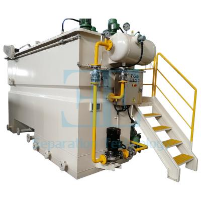 China 20 m3/h Máquina DAF Aceite industrial Grasa planta de tratamiento de aguas residuales DAF en venta