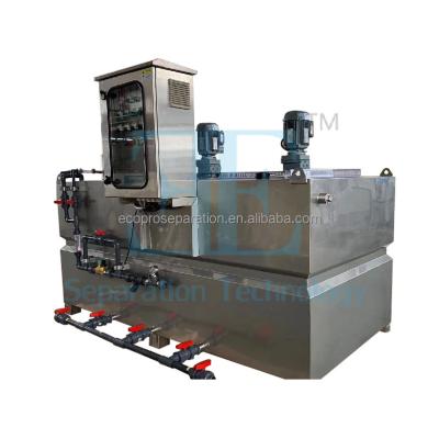 China Schneider Control Polymer Dosing System With 0.75kw Storage Agitator for sale