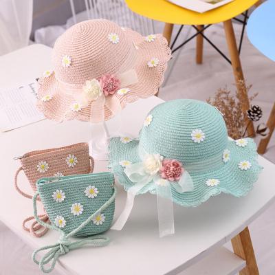 China Fashion Parent-child sun hat sun protection princess beach hat female straw baby girl summer baby fisherman hat for sale