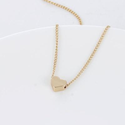 China Europe and America peach simple necklace female love article act the role of the original heart clavicle chain necklace for sale