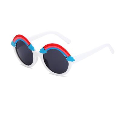 China New Baby Sunglasses Fashion Cartoon UV Protection Girls Girls Party Cute Trend Sunglasses Rainbow Lenses for sale