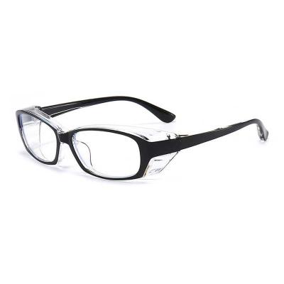 China 2022 Fashion New Arrival Black Glass Frame Anti-blue Light Anti-pollen Glasses Anti-fog And Dust-proof Flat Mirror Optical Glasses for sale