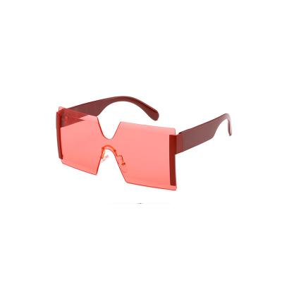 China Fashion Trend Customized One Piece Square Frameless Sunglasses New Fashion Sunglasses For Women for sale