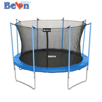 China With Protective Net Trampoline With Enclosure Net, Outdoor Parkside Circular Trampolines For Adults/Kids, Family Jumping for sale