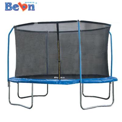 China With protective net trampoline with safety fencing net, basketball hoop and ladder, trampoline for kids for sale