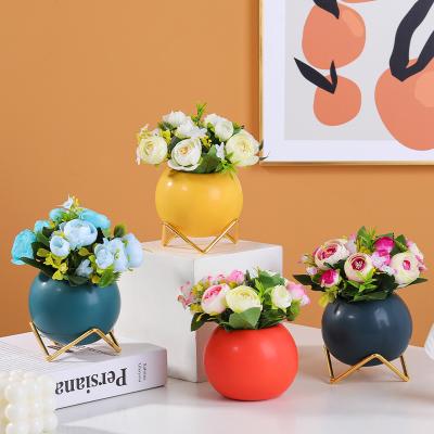 China Style Widely Used Art Morandi Artificial Flowers For Decoration Home Living Room Decoration Wedding Flower Decorations for sale