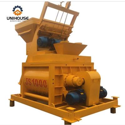 China Building material shops good quality 1 cubic meters concrete mixer concrete mixer js 1000 concrete mixer for sale