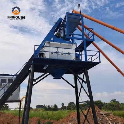 China Building material stores customized concrete batching plant factory hzs75 concrete batching plant for sale