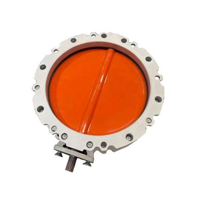 China High quality long life double flange butterfly valve for cement silo for sale for sale