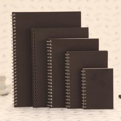 China Custom All Size A6 A7 Size Paper Pocket Sketchbook Student Note Book Memo Spiral Notepad Coil Printed Spiral Notebook Retro Wrapping for sale